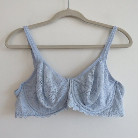 WACOAL Soft Sense Underwire Lace Bra in Kentucky Blue Pastel Feminine - Size 40C - Picture 2 of 14